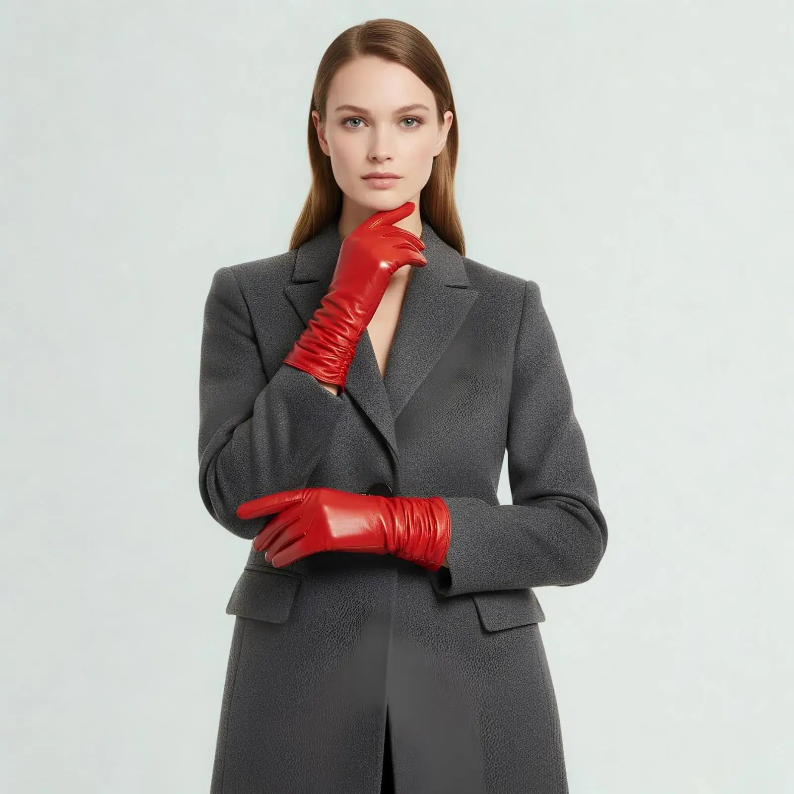 Nora Sheepskin Pleated Gloves