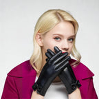 Cashmere-Lined Leather Gloves