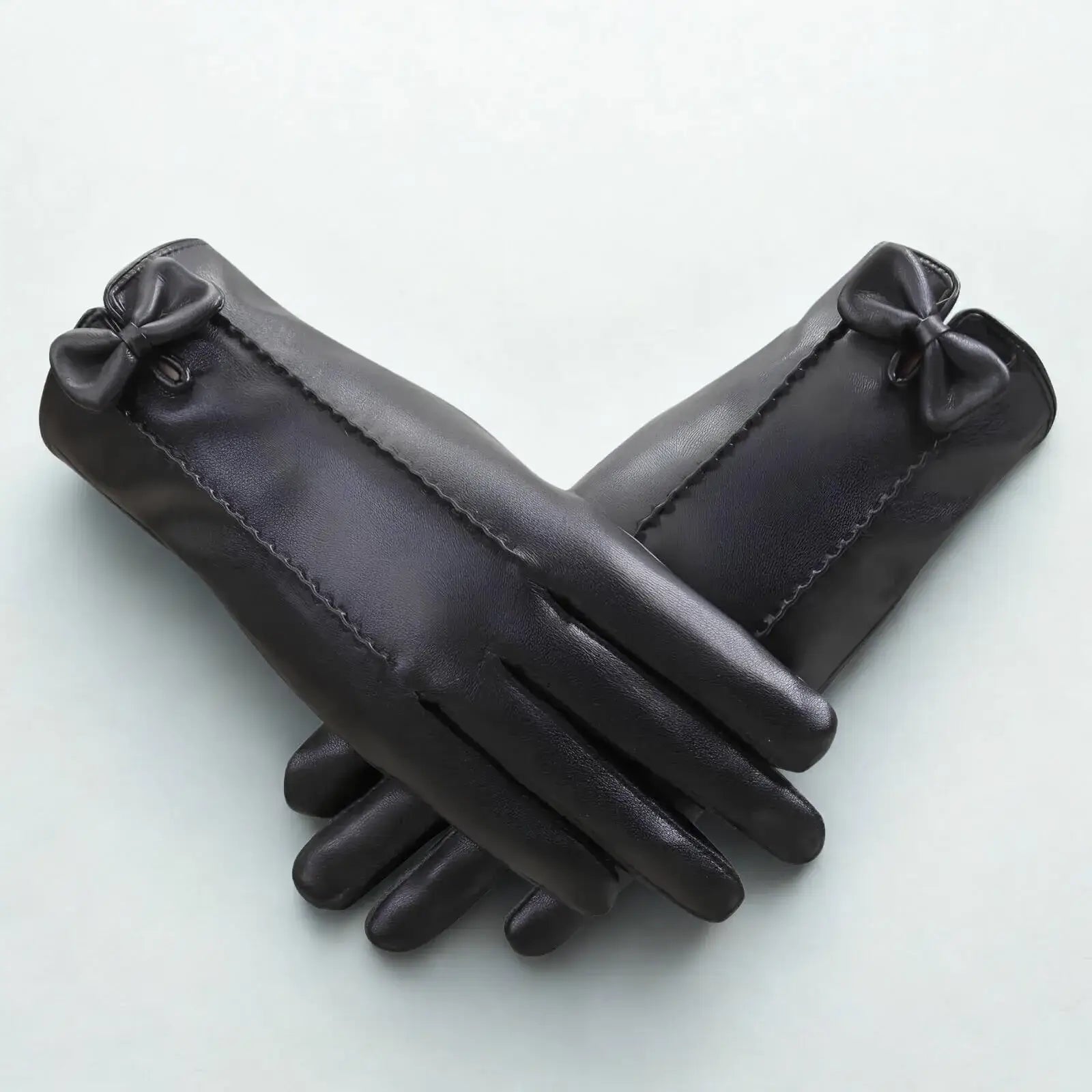 Cashmere-Lined Leather Gloves