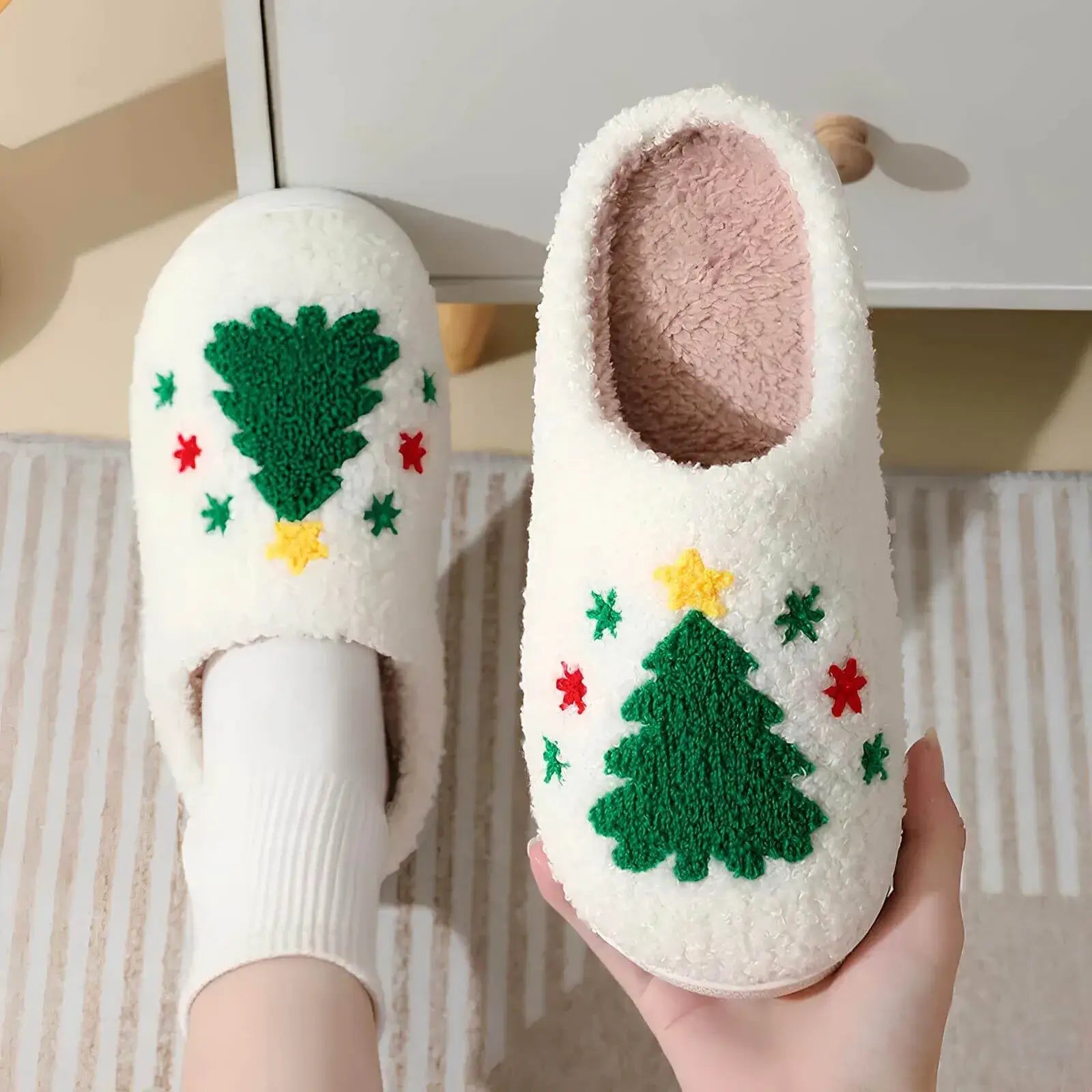 Holly Hearth Slippers